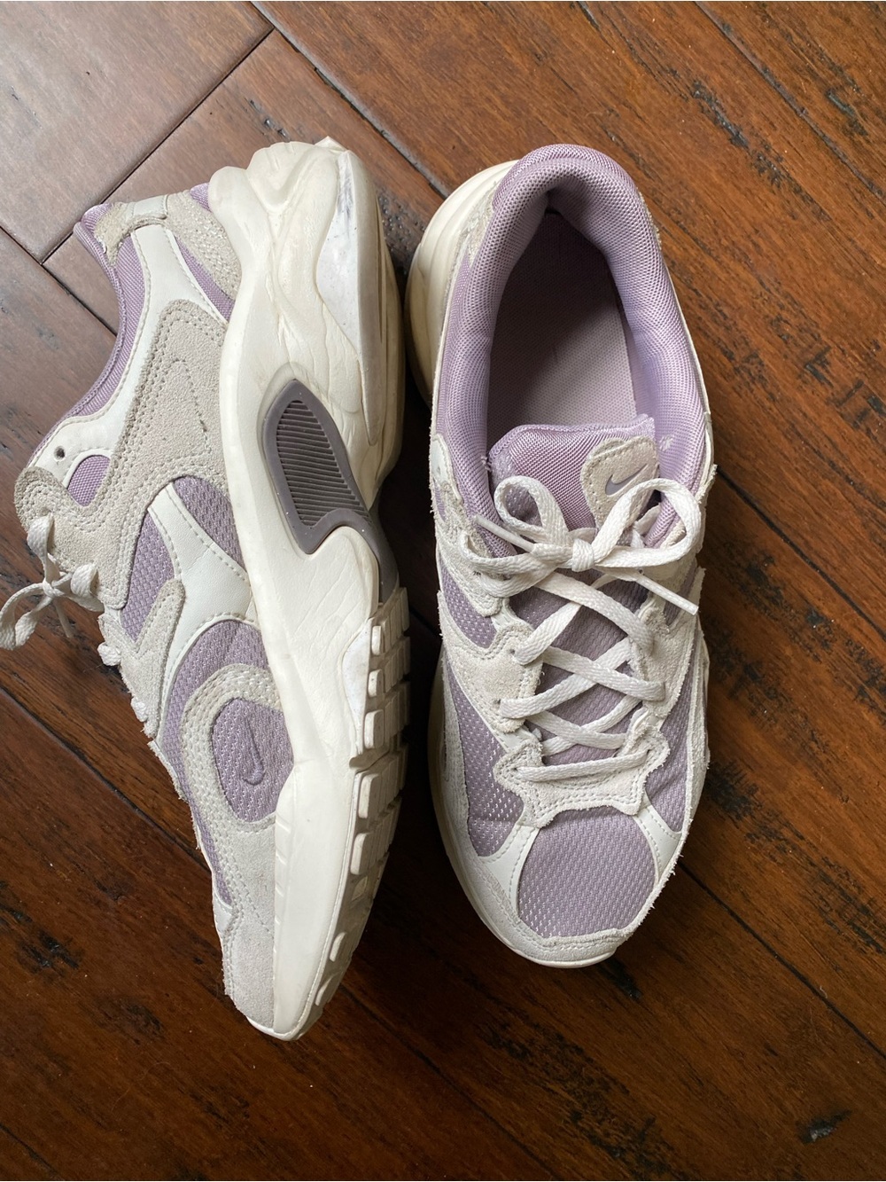 Nike Women’s Lavender and Cream Running Sneakers - Picture 2 of 6